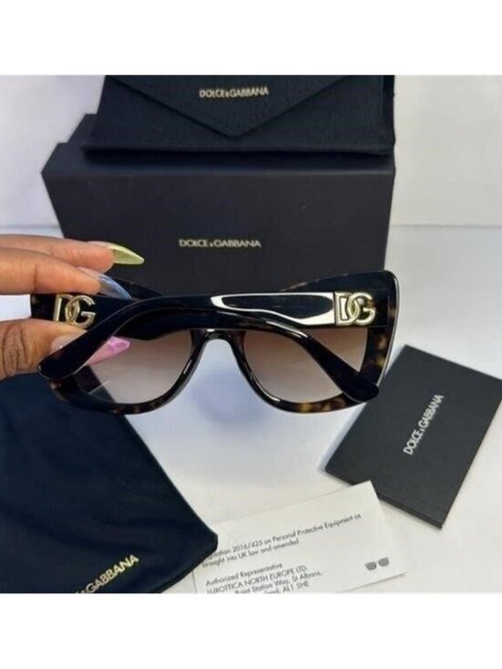 New Authentic Dolce & Gabbana DG 4405 502/13 tortoise Sunglasses , description : main image 5